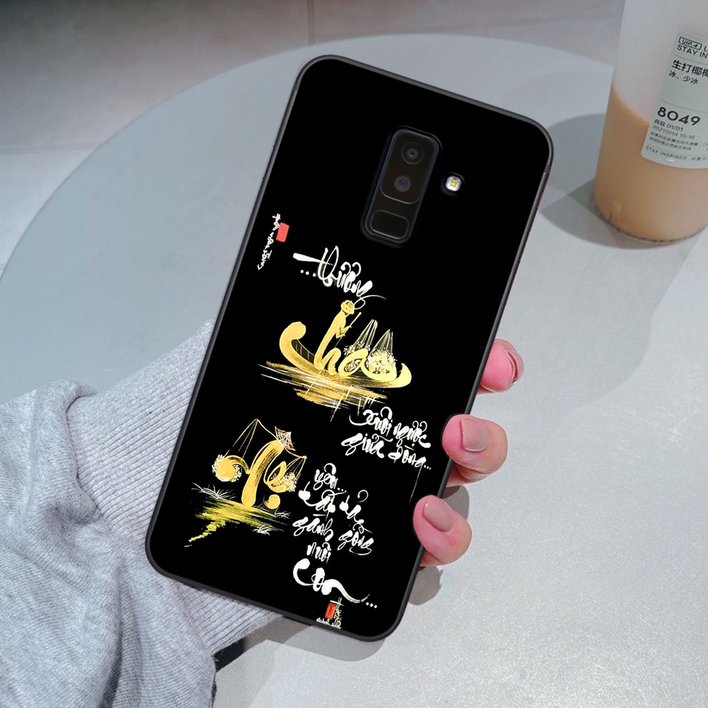 Ốp lưng Samsung J8 phiên bản cha mẹ - vợ chồng- chữ thư pháp Tâm, nhẫn, phúc lộc thọ cực đẹp và ý nghĩa