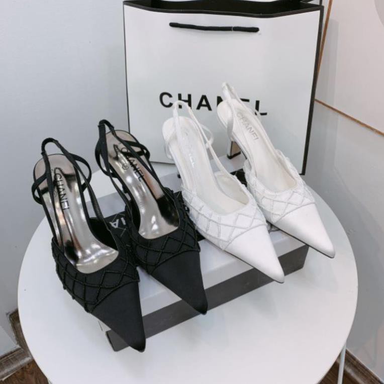 H(ẢNH THẬT) Sandal 7p Lụa Satin Trơn Mềm Êm Fullbox Bill Túi Cao Cấp
