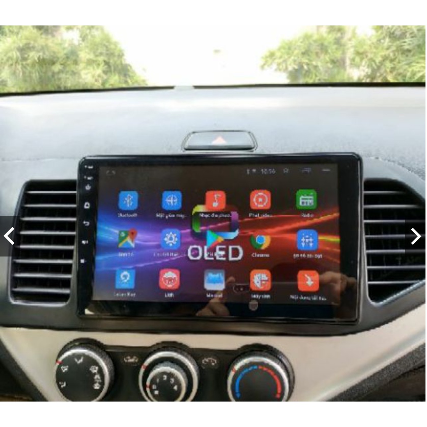 Màn hình Oled C2, Màn hình ô tô dvd android 9 inch theo xe kia morning