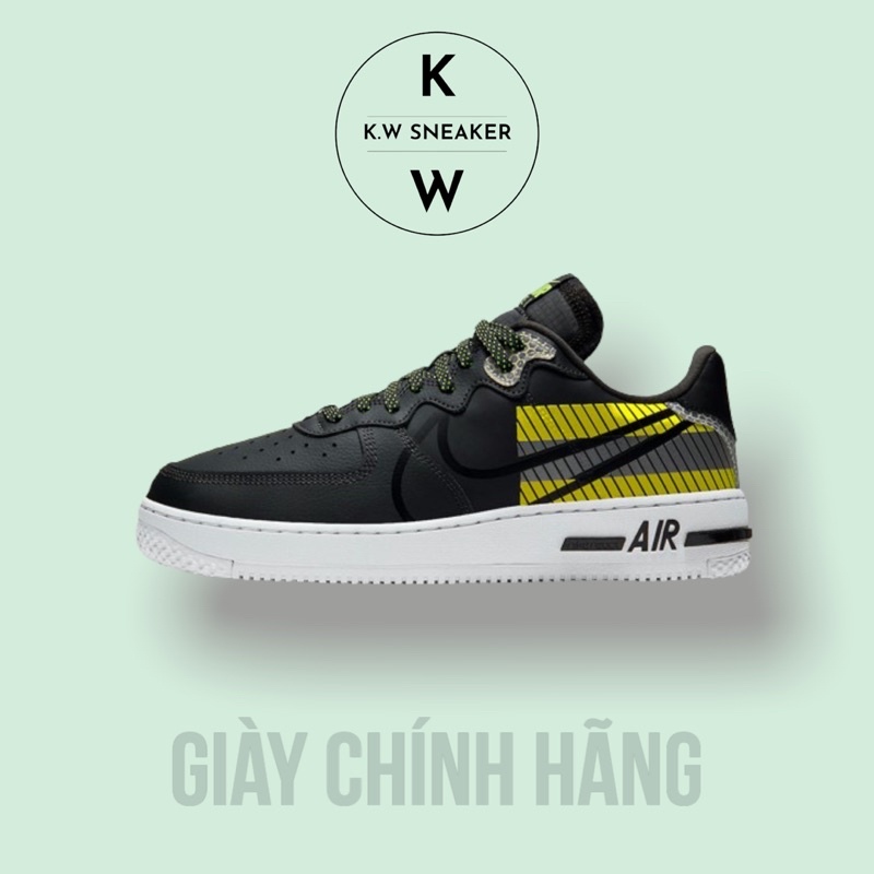 (Giày AUTH) Giày Air Force 1 React 3M chính hãng, giày AF1 chính hãng