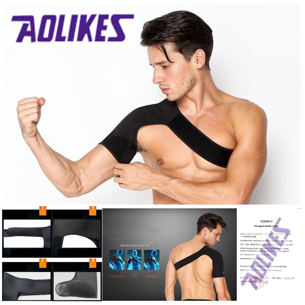 BÓ VAI BẢO VỆ ĐIỀU CHỈNH KÍCH THƯỚC AOLIKES AL 1693  chuyên gym