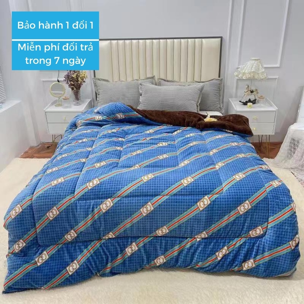 Chăn lông cừu dày yuki Nhật Bản siêu ấm, Mền lông cừu blanket 4kg 2021 - Otama Bedding