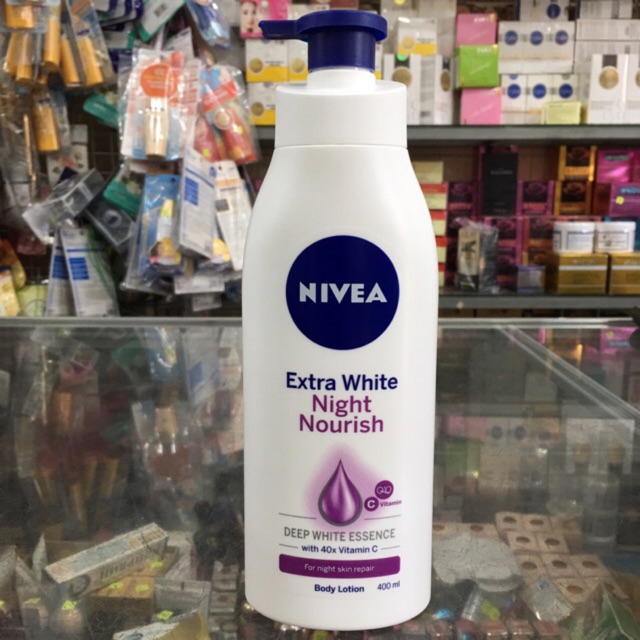 Dưỡng thể trắng da ban đêm NIVEA Extra White Night Nourish 400ml