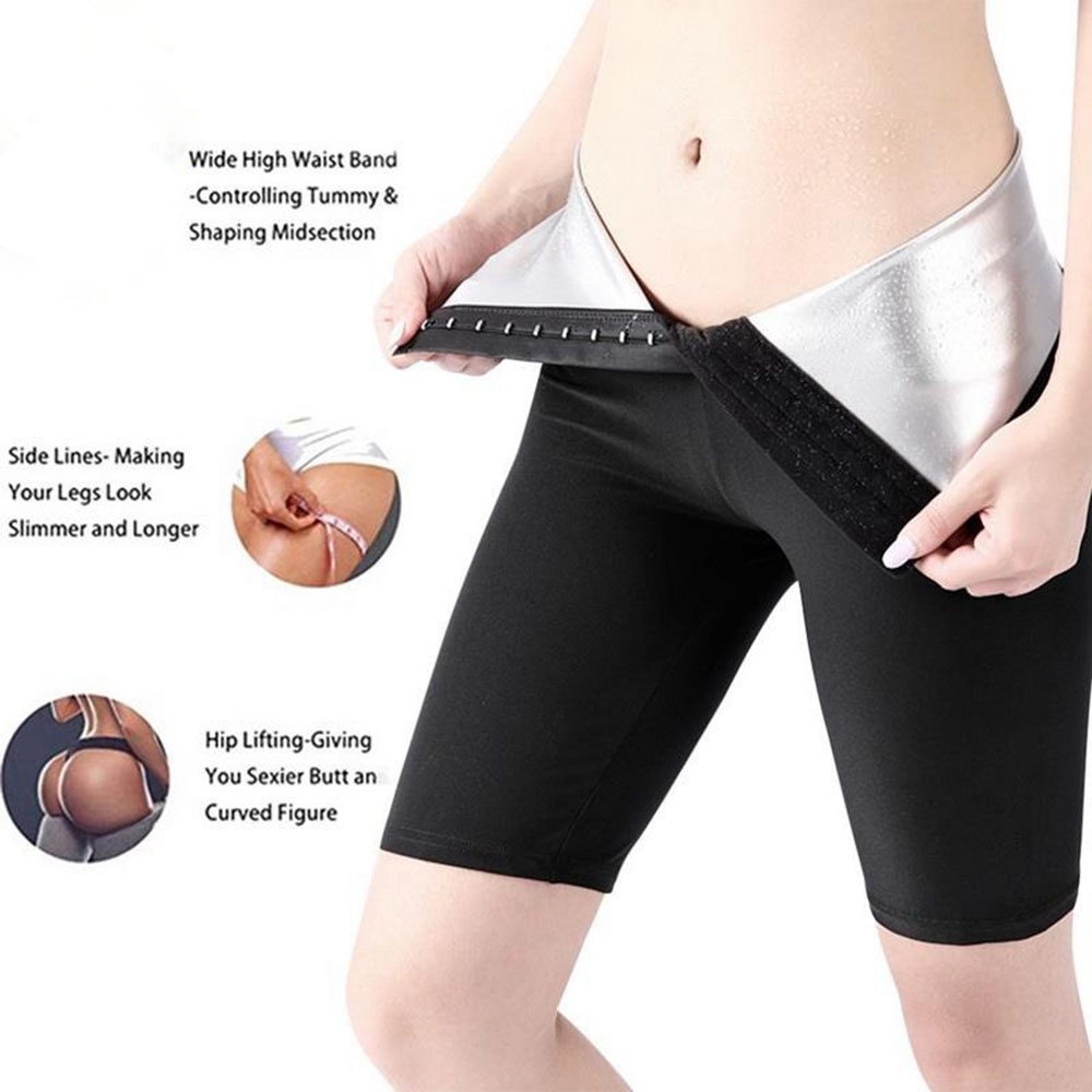 Quần Short Legging Lưng Cao Size Lớn Nâng Hông Tập Thể Dục Cho Phụ Nữ Sau Sinh M / L / XL