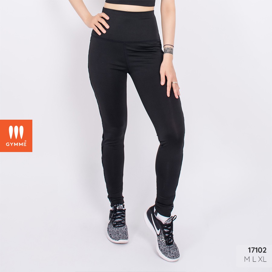 Quần legging thể thao nữ GYMME phối dây đan chéo bên sườn quyến rũ - 17102