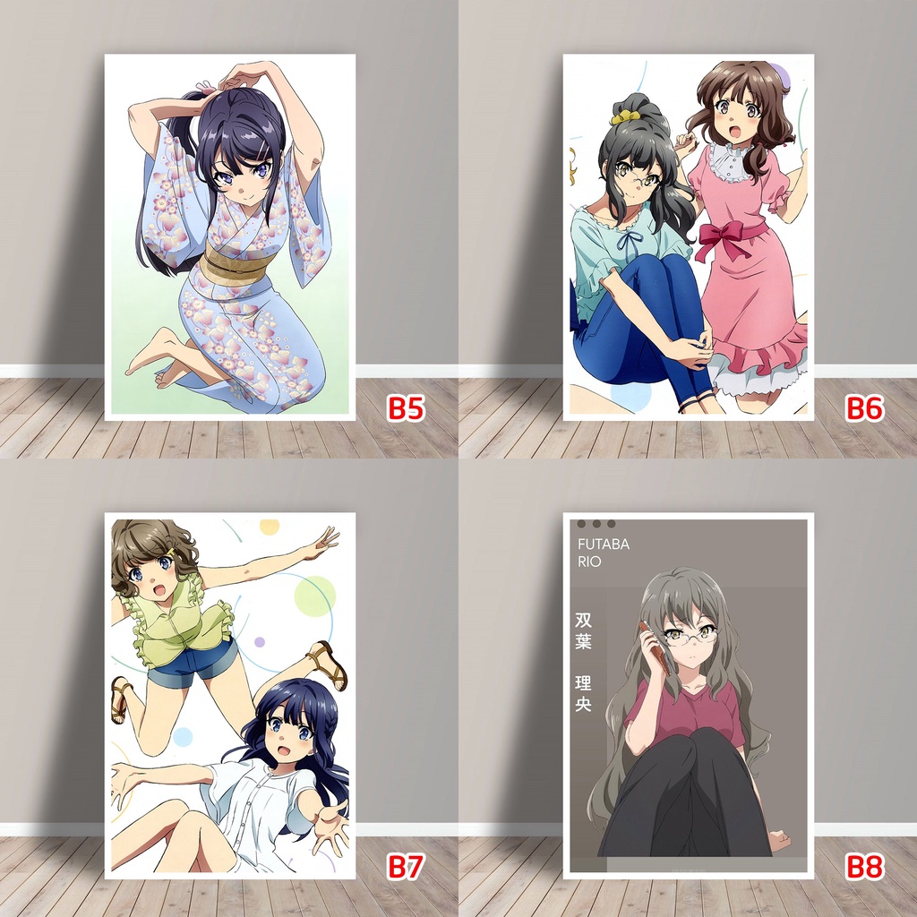Tấm Postcard Cao Cấp Anime Bunny Girl Senpai