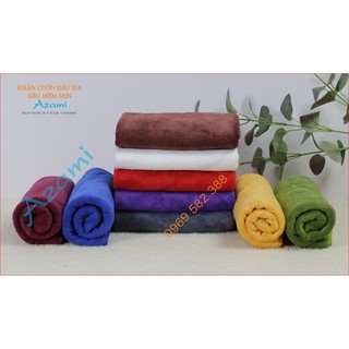[Khăn spa, mềm mịn] KHĂN QUẤN TÓC, QUẤN ĐẦU, KHĂN GỘI ĐA NĂNG 35X75CM