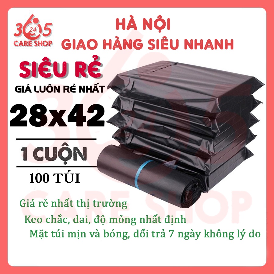 [Siêu Rẻ] Túi Đóng Hàng, Túi Gói Hàng Niêm Phong Size 28x42cm tối ưu chi phí - tiết kiệm - chất lượng