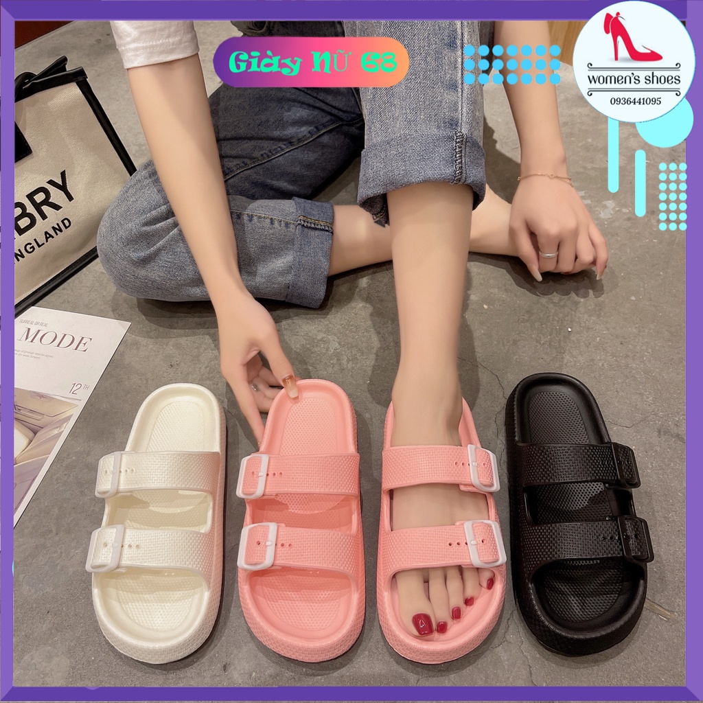 Dép Nữ 2 Khoá Nhiều Màu Siêu Đẹp Loại Đẹp
