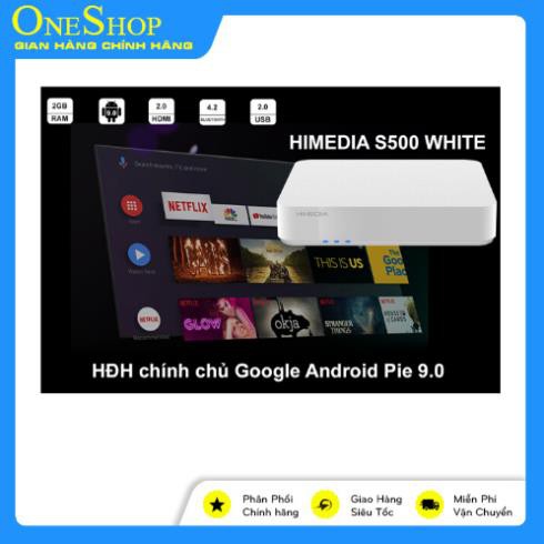 Himedia. S500 Android TV chính chủ google 9.0, Ram 2G, có cổng quang. Android tv box siêu phẩm 2020