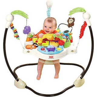 HÀNG CŨ - 90% MADE IN MEXICO Ghế nhún Fisher Price LUV Zoo Jumperoo