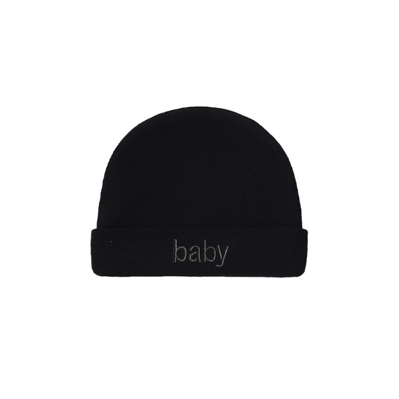 Mũ Bonnet Hai Lớp Mềm Mại Màu Trơn Dành Cho Bé Sơ Sinh