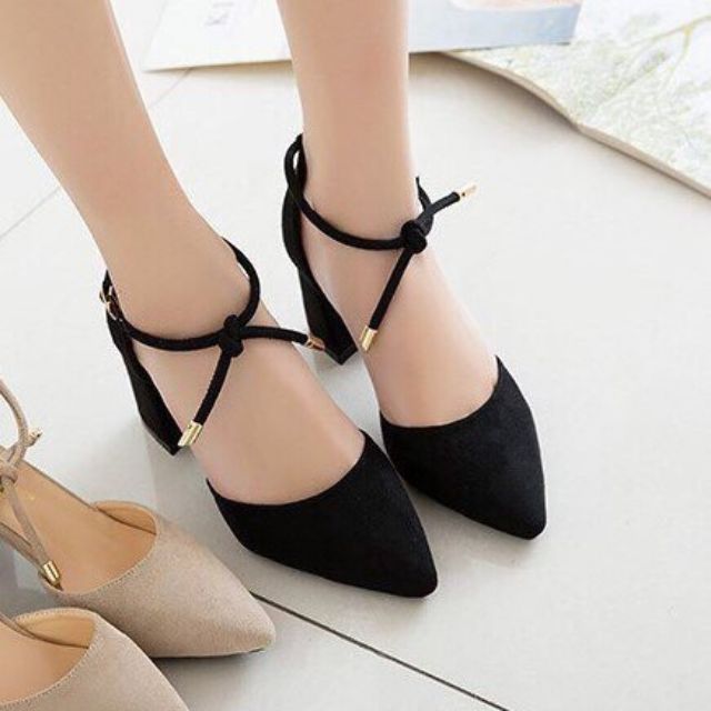 GIÀY CỘT DÂY 2 MÀU