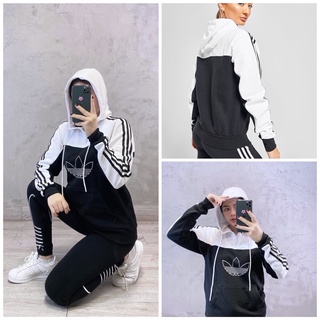 |ảnh thật| áo hoodie das đen trắng