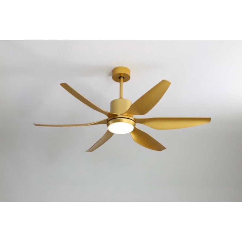 Quạt Trần Đèn 6 Cánh Vàng Đồng bảo hành 5 năm