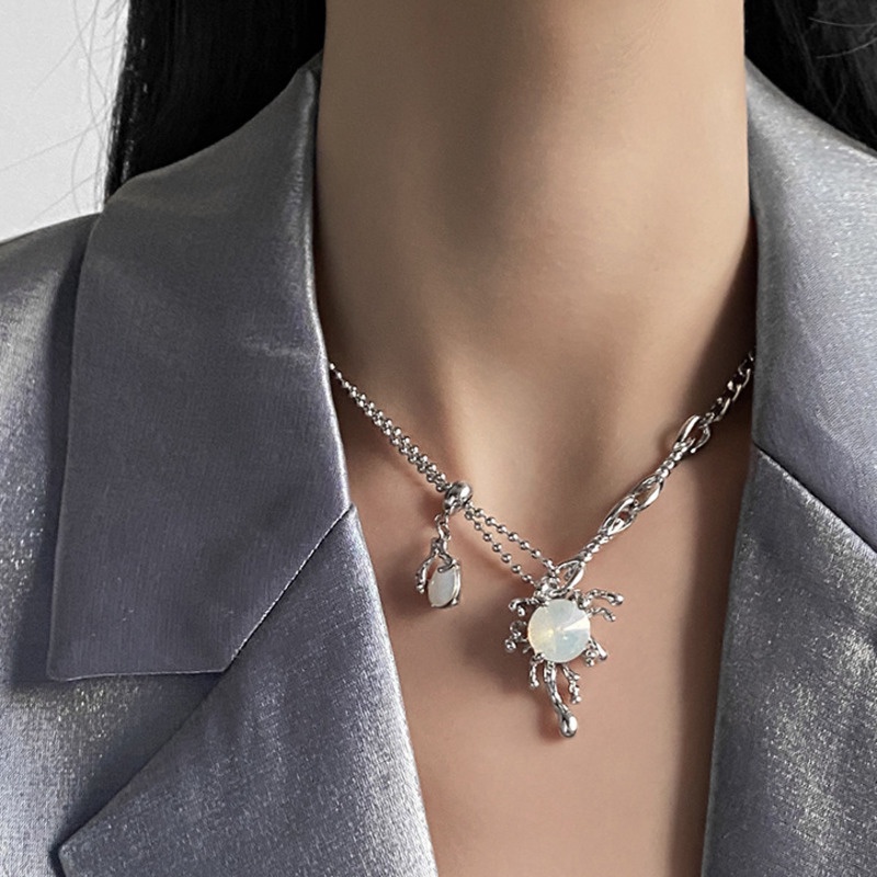 Vòng cổ Mặt Đá Opal Thời Trang