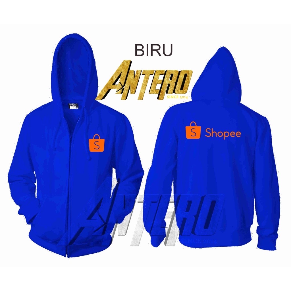 Áo khoác dây kéo logo Shopee