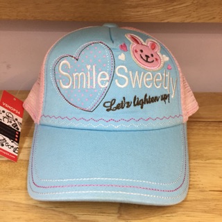 Mũ bé gái vnxk smile sweety
