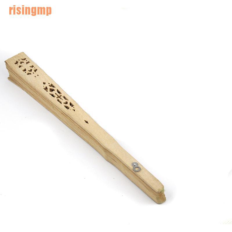 Quạt Xếp Bằng Gỗ Tre Họa Tiết Phong Cách Trung Hoa