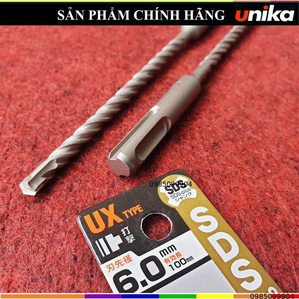 Mũi khoan bê tông cốt thép chân SDS Unika mã UX - Mũi 6 7 8 9 10 12 mm