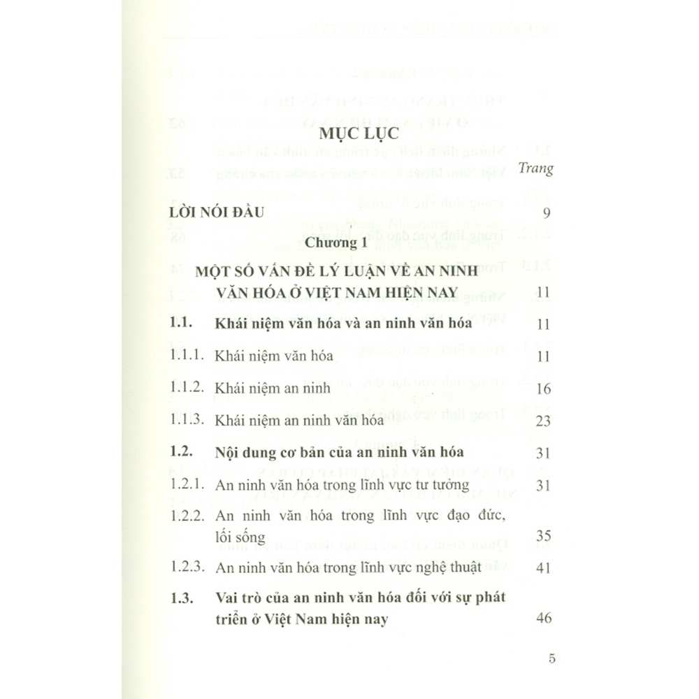 Sách - Một Số Vấn Đề Lý Luận Và Thực Tiễn Về An Ninh Văn Hóa Ở Việt Nam Hiện Nay (Sách Chuyên Khảo)