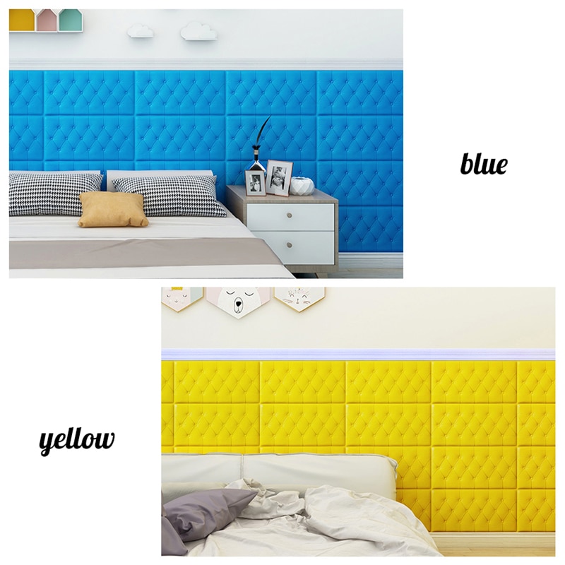 Thảm xốp 3D dán tường chống va chạm xinh xắn an toàn cho các bé