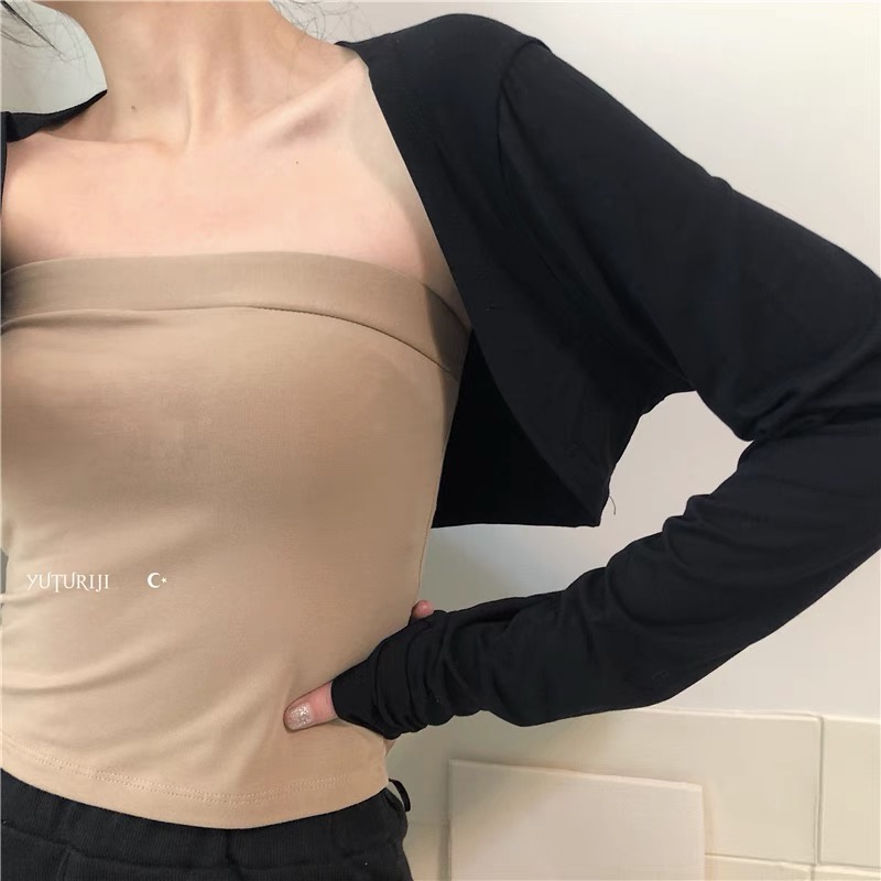 Áo khoác len Cardigan dáng lửng Mỏng Xuất Nhật basic phổ thông nhiều màu - tiemmaimeo1987 | BigBuy360 - bigbuy360.vn