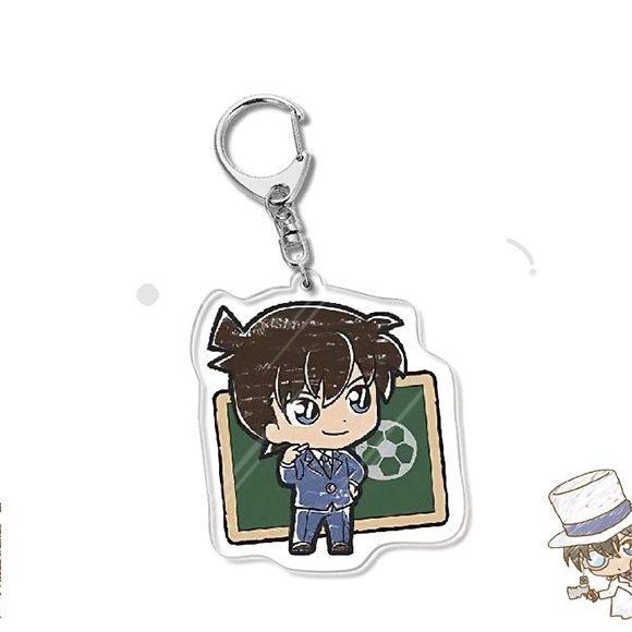 Móc khóa CONAN Thám Tứ Lừng Danh ver BẢNG PHẤN in hình anime chibi Mica trong acrylic