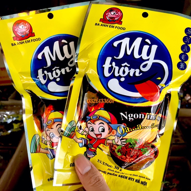 10 GÓI SNACK MỲ TRỘN THƠM CAY NGON MÊ LY