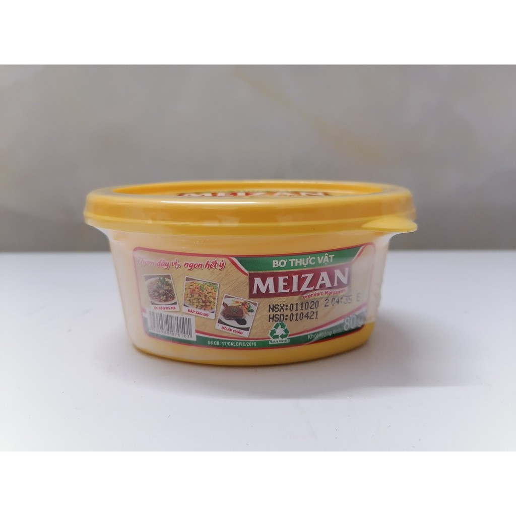 Hộp mini 80g BƠ THỰC VẬT MEIZAN Premium Margarine halal