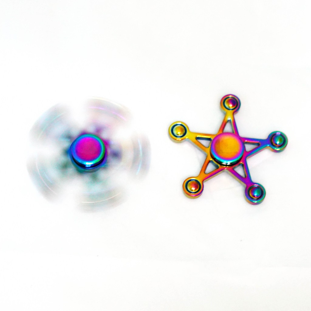 Con quay ngôi sao 7 màu - Rainbow Star Spinner - Fidget Spinner