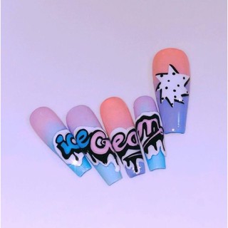 {Tặng keo - DŨA }NAIL BOX - Bộ móng tay giả blackpink