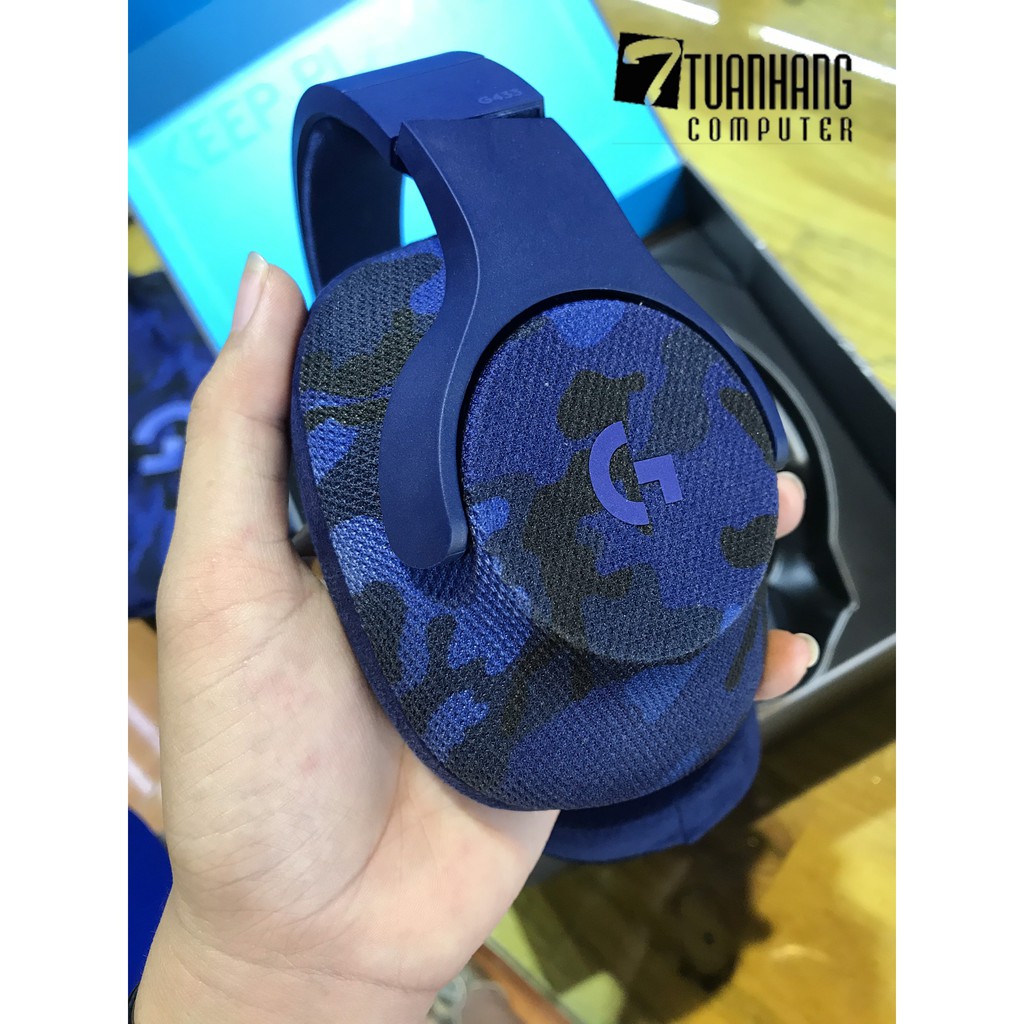 Tai nghe Logitech G433 7.1 Wired Surround Gaming Headset Blue