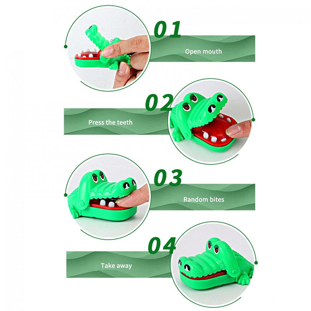 Đồ chơi cá sấu cắn tay giải tỏa căng thẳng nhiều màu