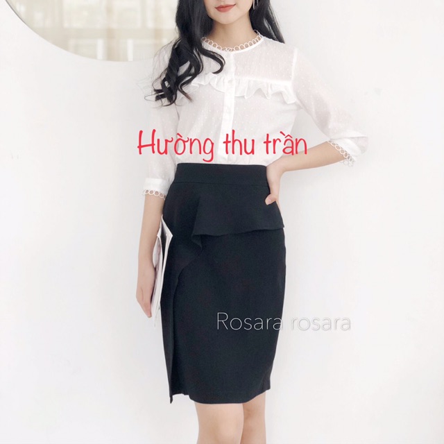 Chân váy bút chì công sở đắp tà xiên | BigBuy360 - bigbuy360.vn