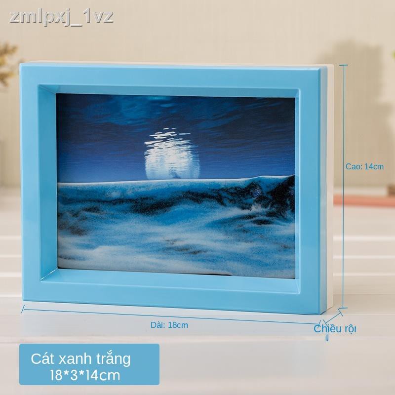 ✔☾Đồng hồ cát Thời gian lún Bức tranh Tủ rượu tivi Trang trí tiệc cưới Sáng tạo Quà tặng sinh nhật cho bạn bè con trai v
