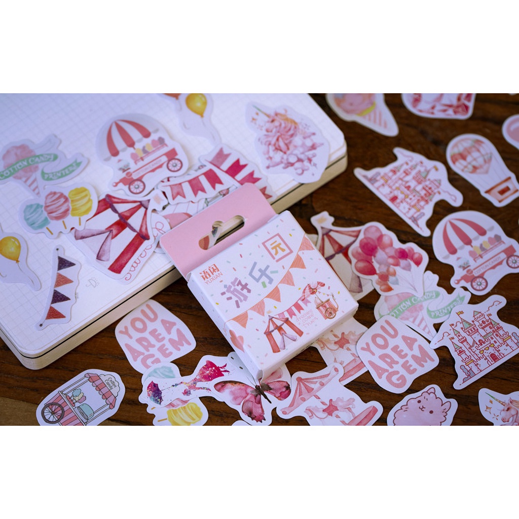 Bộ hộp Nhãn dán sticker nhiều chủ đề khác nhau  trang trí sổ tay M020