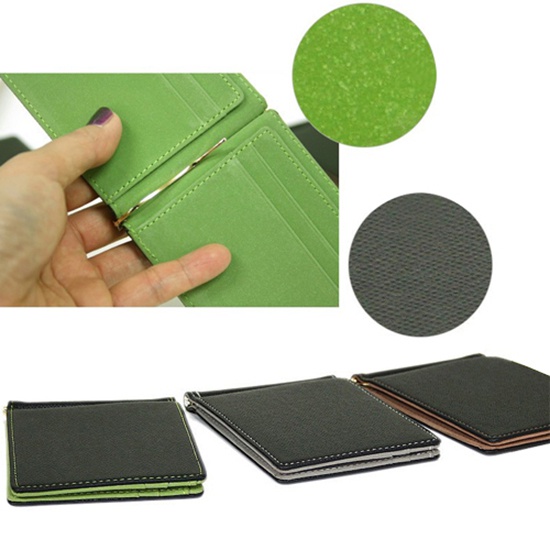 Ví da mỏng gập đôi đựng thẻ mini