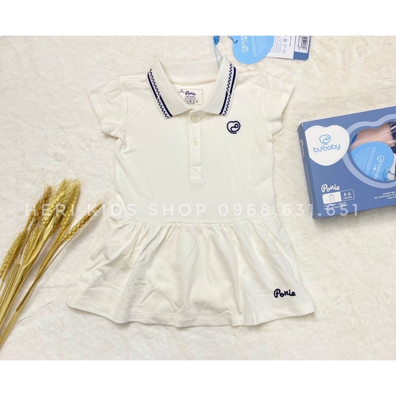 Bộ body polo bé gái BUBABY ponie 3m - 18m