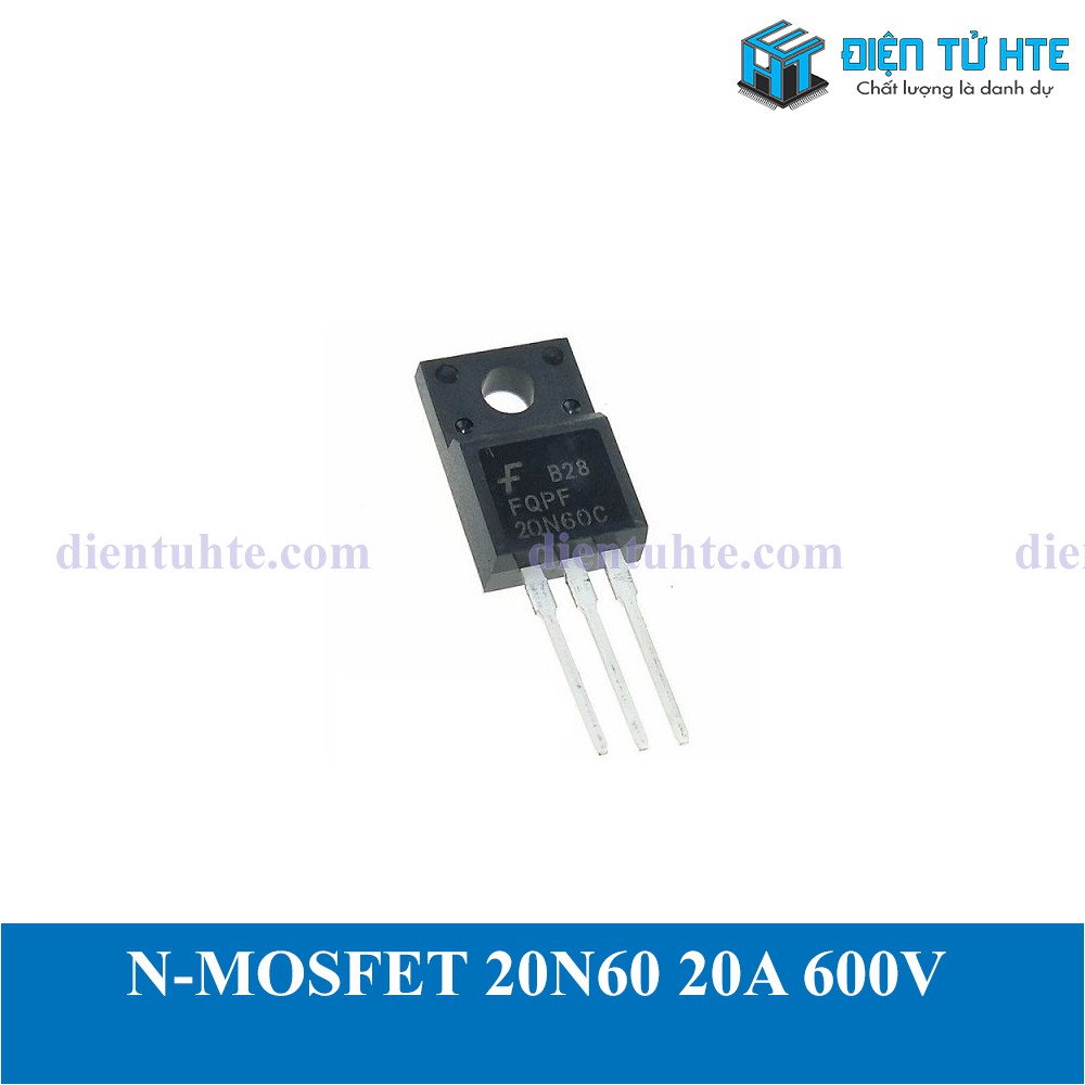 N-MOSFET công suất FQPF20N60 20N60 20A 600V TO-220F chính hãng