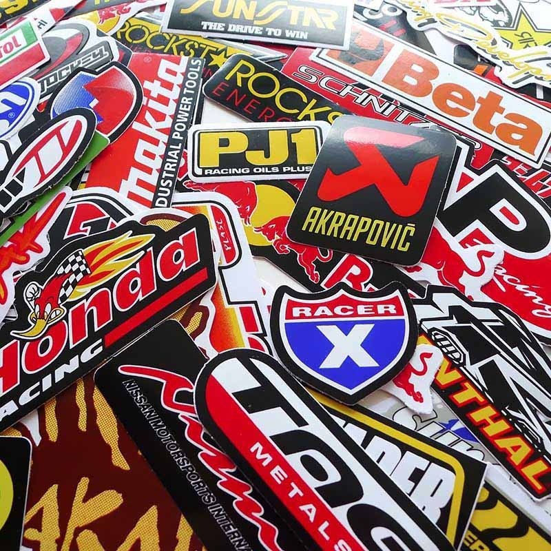 Bộ 50 Sticker hình graffiti dùng để dán trang trí laptop xe hơi ván trượt