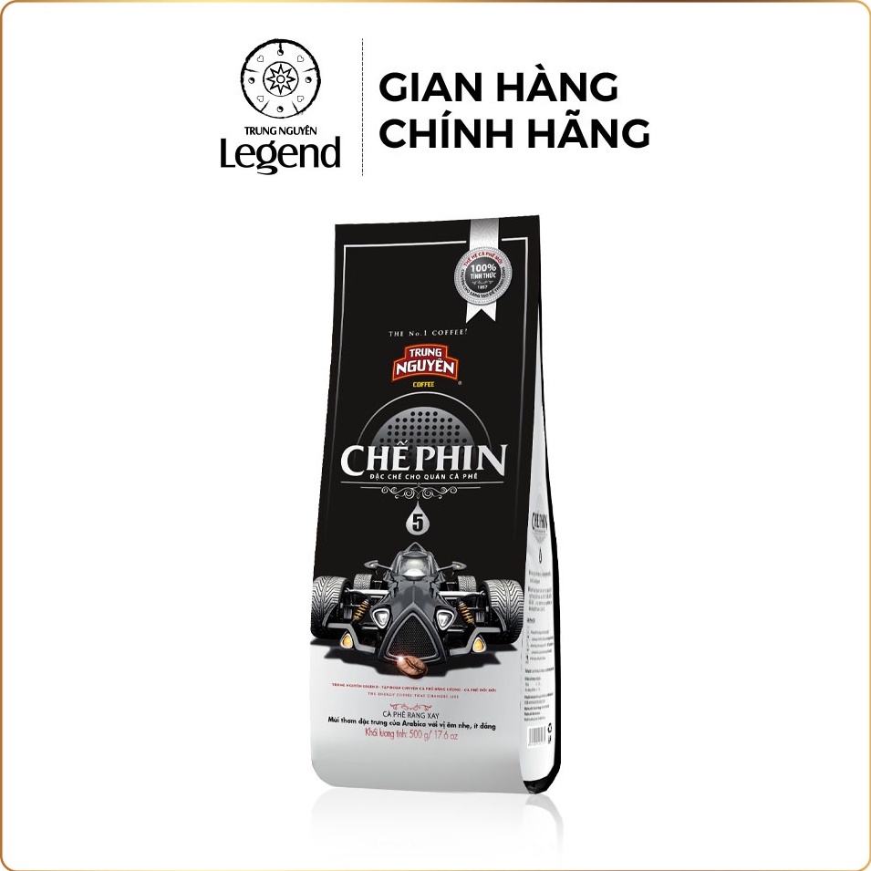 Cà phê Rang Xay Chế Phin 5 - Trung Nguyên Legend - 500gr - Culi, Arabica