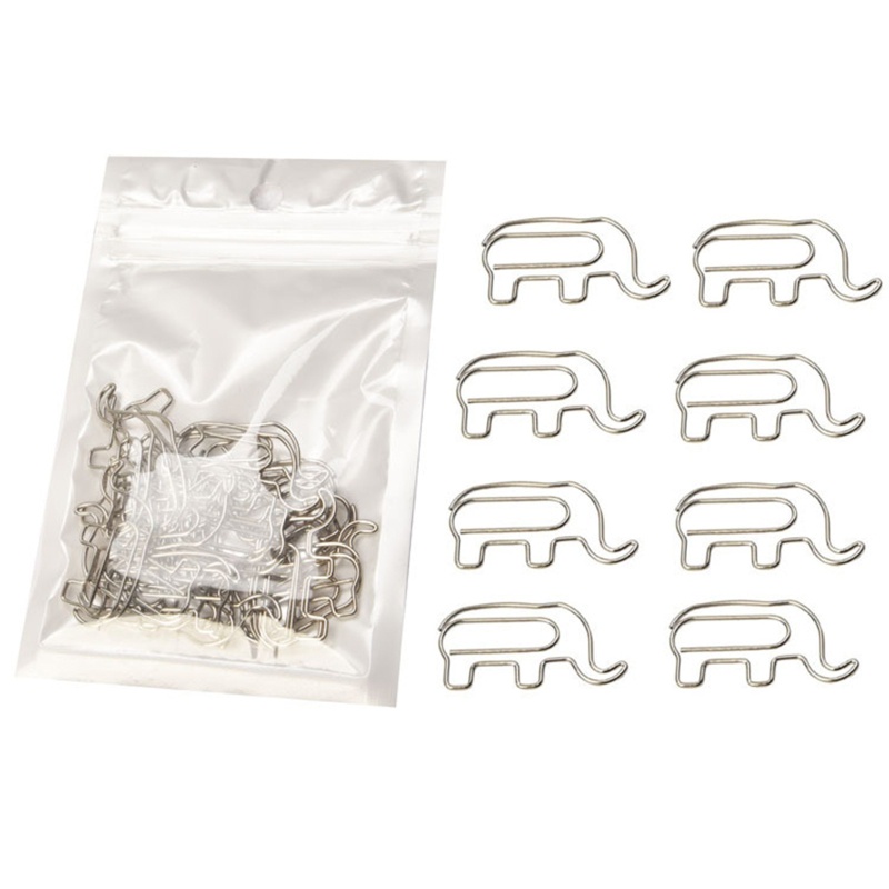 Set 24 Kẹp Giấy Kim Loại Họa Tiết Hoạt Hình Dễ Thương