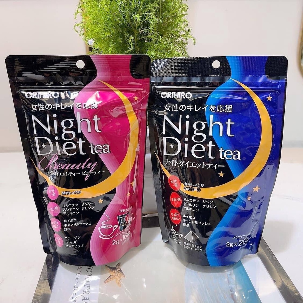 Trà hỗ trợ giảm cân ban đêm Orihiro Night Diet Tea Nhật Bản