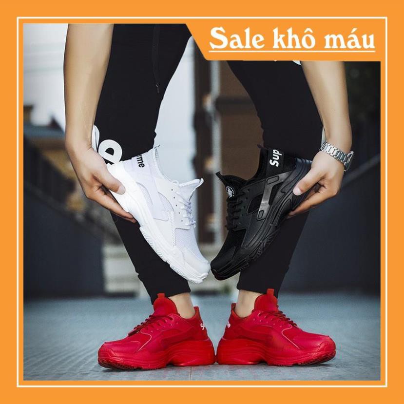 [Chỉ 3 ngày SALE SỐC]   Giày nam sneaker phong cách Hàn Quốc 2019 (màu đỏ) | BigBuy360 - bigbuy360.vn