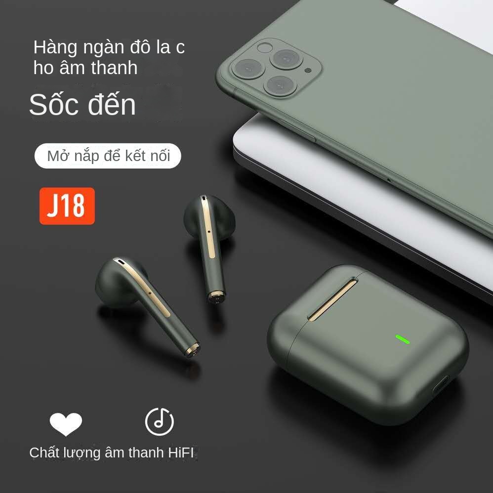 Tai nghe Bluetooth Xiaoya TWS thoải mái khi đeo hai tai kiểu in-ear phù hợp với Apple Android phổ thông pin dài j18