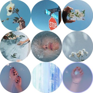 XB Giá đỡ điện thoại popsocket Aesthetic màu xanh biển xanh dương