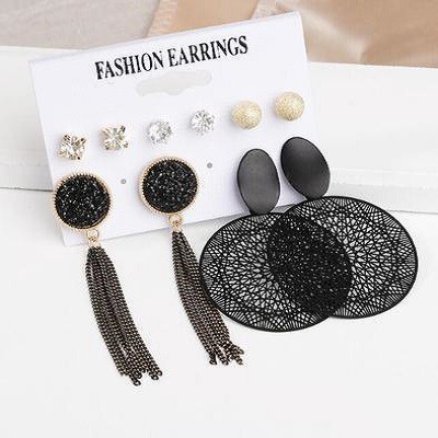 Set 6 Đôi Khuyên Tai Phong Cách Bohemian Thời Trang Cho Nữ