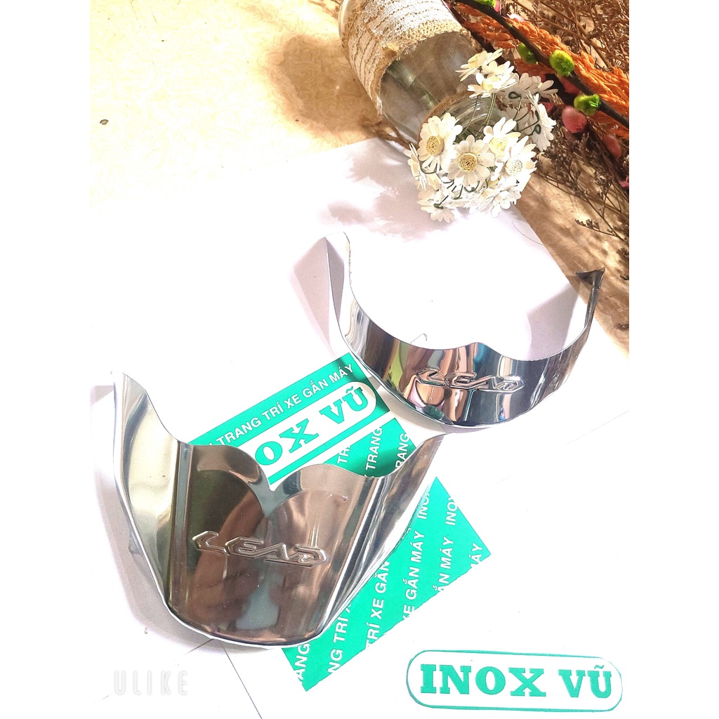 [Mua 1 tặng 2 Ốp dè INOX xe LEAD 2013-2016 + tặng 1 logo HONDDA  + 3 ngôi sao nhôm  giá 1 cặp tại xưởng INOX Vũ