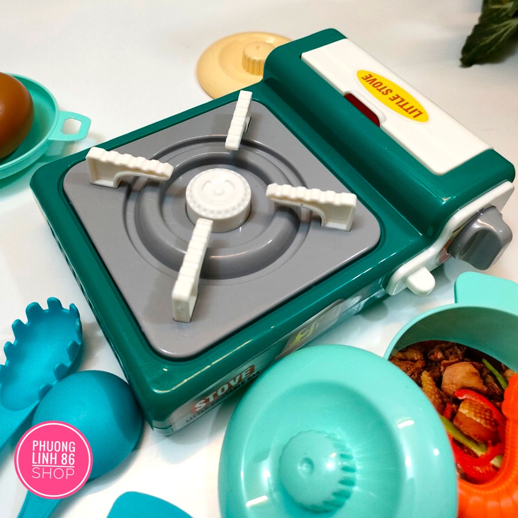 Bộ đồ chơi nấu ăn nhà bếp cho bé gái nhiều chi tiết nhựa nguyên sinh an toàn shop Phuong linh 86 D29